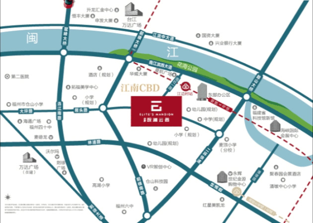 金輝地產項目金輝觀瀾云著地圖區(qū)位